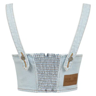 Baum Und Pferdgarten Women Mekira Top In Celestial Vintage Blue In Blue