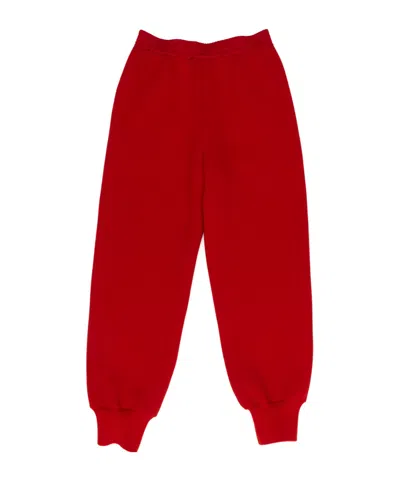 Jil Sander Elasticated Track Pants In Red