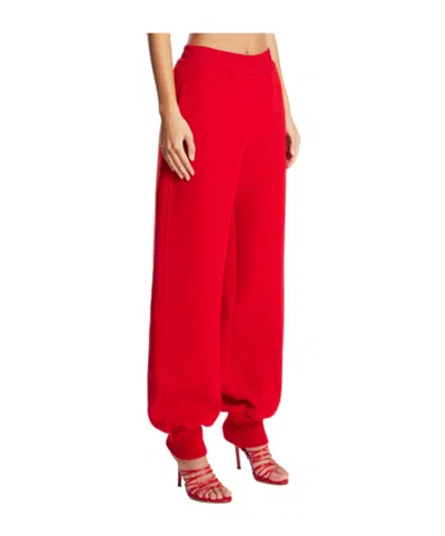 Jil Sander Elasticated Track Pants In Red