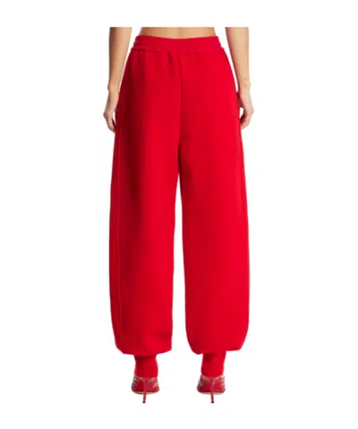 Jil Sander Elasticated Track Pants In Red
