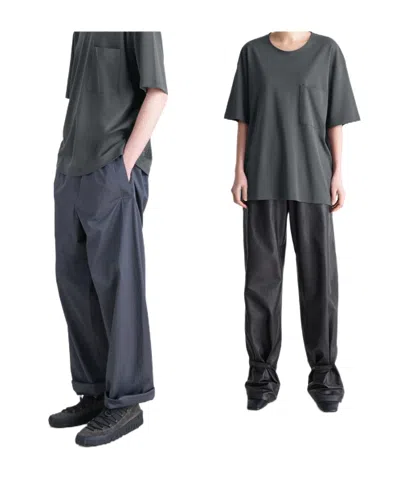 Lemaire Relaxed Fit Cotton-silk Blend T-shirt In Black