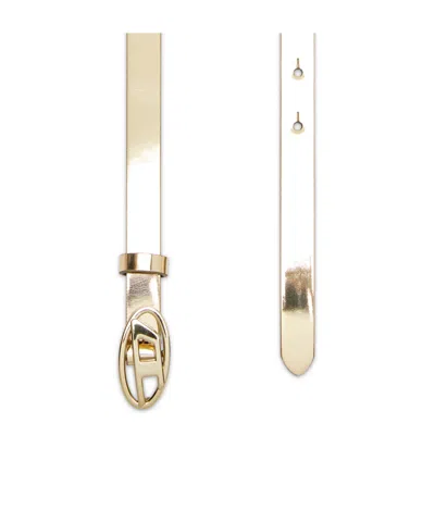 Diesel Oval Logo Belt Adjustable Length In Neutral