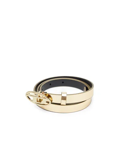 Diesel Oval Logo Belt Adjustable Length In Neutral