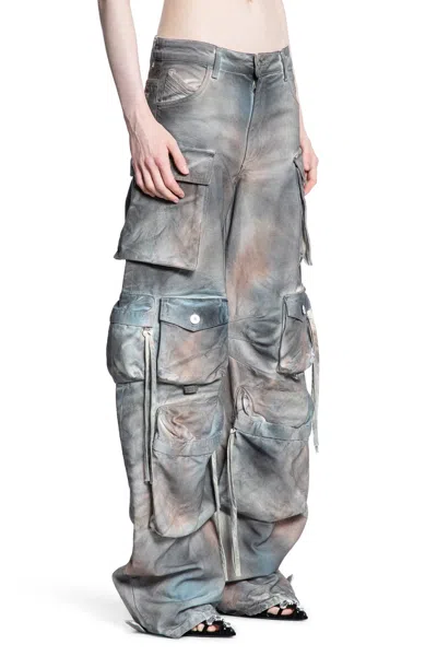Attico Woman Grey Jeans