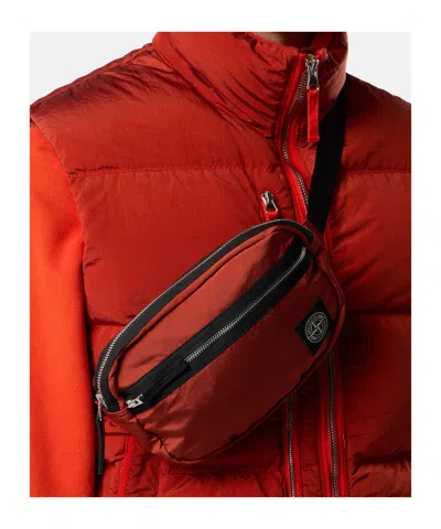 Stone Island Belt Bag With Zip Pocket And Ripstop Lining