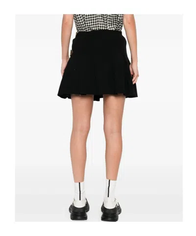 Vivienne Westwood Belted Pleated Mini Skirt In Black