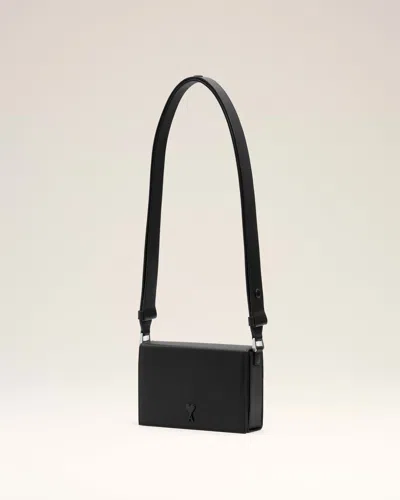 Ami Alexandre Mattiussi Ami Adc Crossbody - Leather - Black