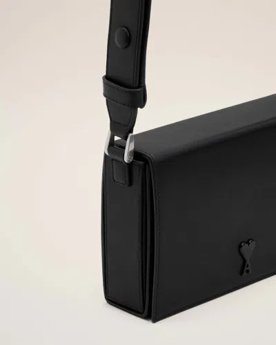 Ami Alexandre Mattiussi Ami Adc Crossbody - Leather - Black