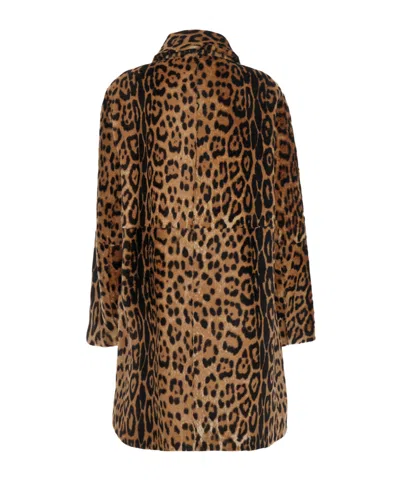 P.a.r.o.s.h Leopard Shearling Jacket