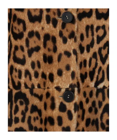 P.a.r.o.s.h Leopard Shearling Jacket