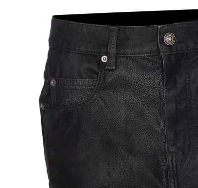 Isabel Marant Étoile Isabel Marant Etoile Black Synthetic Leather Kimmy Mini Skirt In Black
