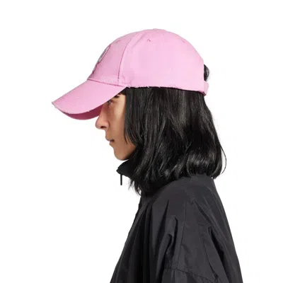Balenciaga Distressed Cotton Visor Hat With Curved Brim