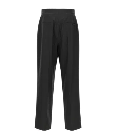 Fear Of God Herringbone Patterned Wool Pants With Relaxed Fit In Black