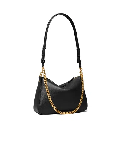 Tory Burch Small Perry Leather Shoulder Bag In Black