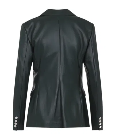 Ralph Lauren Parker Blazer Lamb Leather Jacket In Green