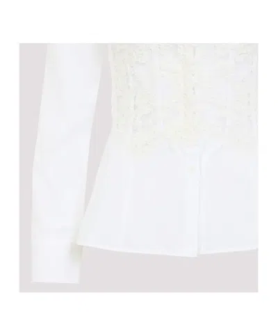 Ermanno Scervino Cotton Shirt Lace Detailing