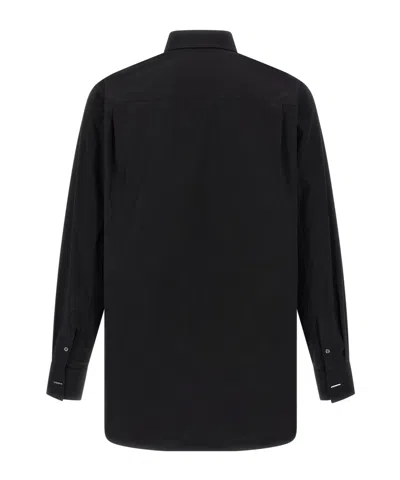 Alexander Mcqueen Logo Embroidery Shirt Shirt And Blouse Black In Black