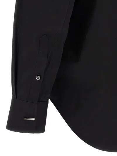Alexander Mcqueen Logo Embroidery Shirt Shirt And Blouse Black In Black