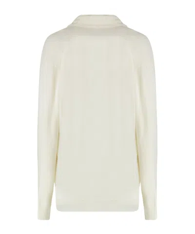 Fabiana Filippi Wool-blend Cardigan In White
