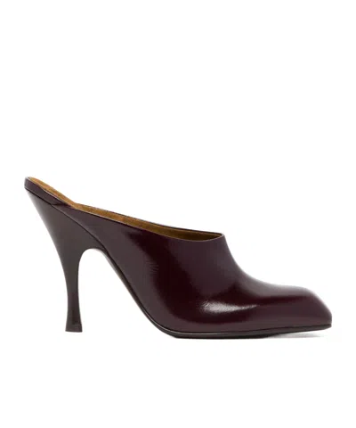 Khaite 100mm Colt Leather Mules