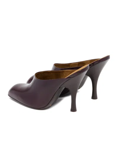 Khaite 100mm Colt Leather Mules