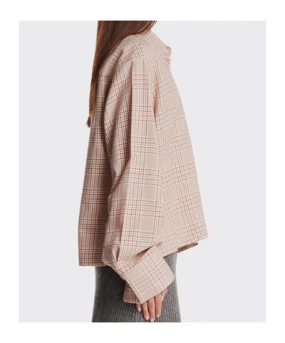 Jil Sander Checked-pattern Button-down Shirt In Red