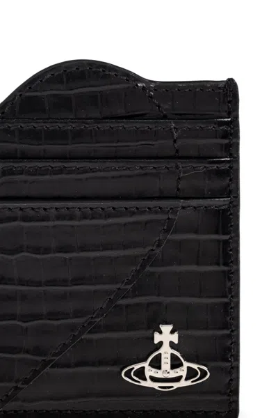 Vivienne Westwood Heart Crocodile-patterned Cardholder