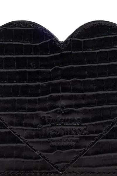 Vivienne Westwood Heart Crocodile-patterned Cardholder
