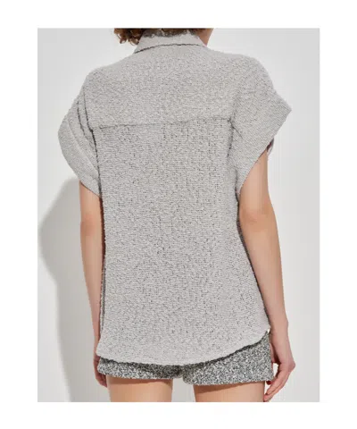 Iro Samyra Textured Button-fastening Shirt In Gray