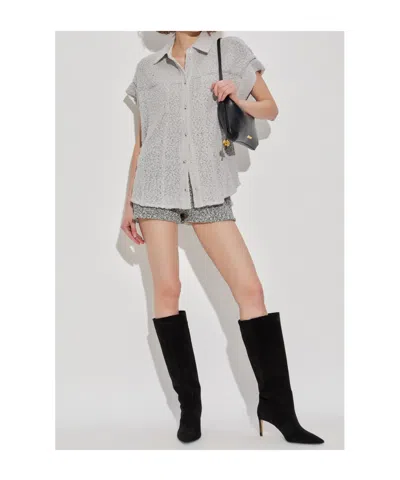 Iro Samyra Textured Button-fastening Shirt In Gray