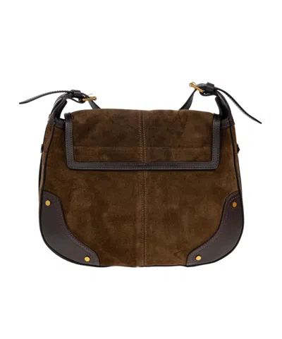 Isabel Marant Sierra Buckle-fastening Leather Shoulder Bag In Brown
