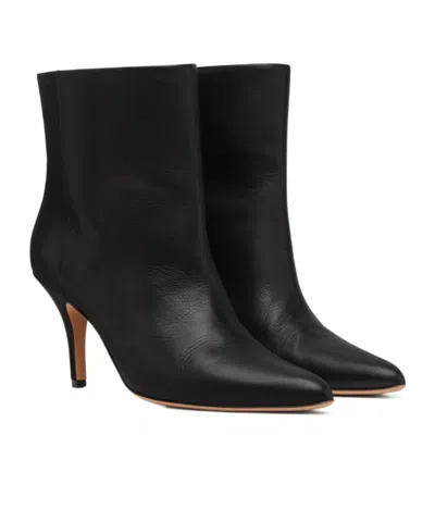 Mm6 Maison Margiela Pointed Toe Stiletto Heel Ankle Boot In Black