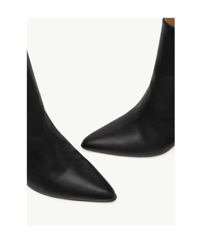 Mm6 Maison Margiela Pointed Toe Stiletto Heel Ankle Boot In Black