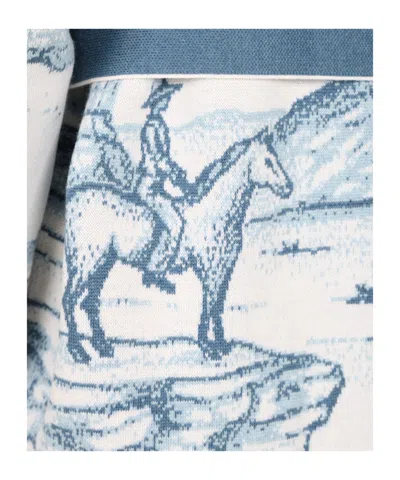 Alanui Silent Rider Cardigan Knitwear Light Blue