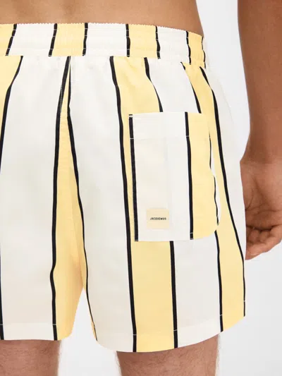 Jacquemus Puntini Swim Shorts In Neutral