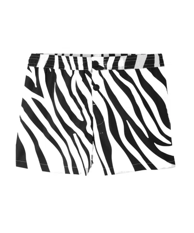 Jacquemus Printed Swimming Trunks In Black
