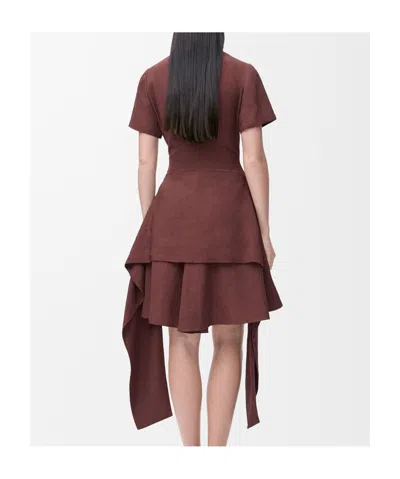 Loewe Pebble Dress In Viscose And Linen