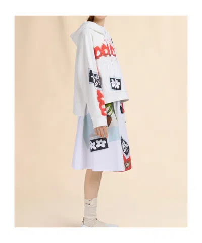 Marni Graphic-print Hoodie In White