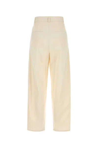 Max Mara Pleated Button-detailed Trousers In Neutral