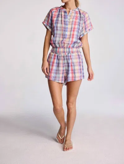 Sundays Plaid Zora Shorts In Rainbow Plaid