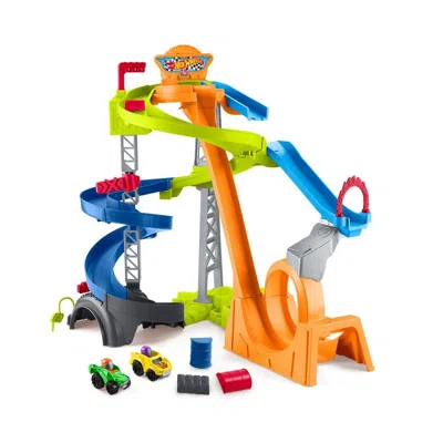 Fisher Price Fisher-price Hot Wheels Spiral Stunt Speedway Race Track By Little People In Multi