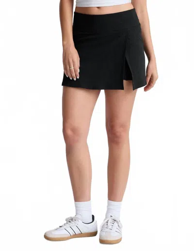 Beyond Yoga Spacedye Points Crossover Skirt In Darkest Night