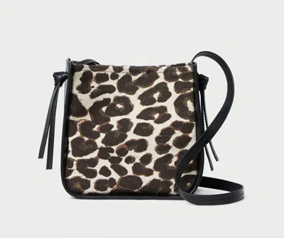 Loeffler Randall Women's Avalon Canvas Crossbody Bag In Leopard/ Black