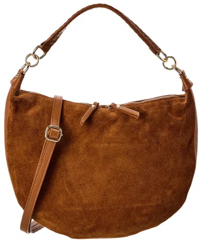 Persaman New York Brina Suede & Leather Shoulder Bag