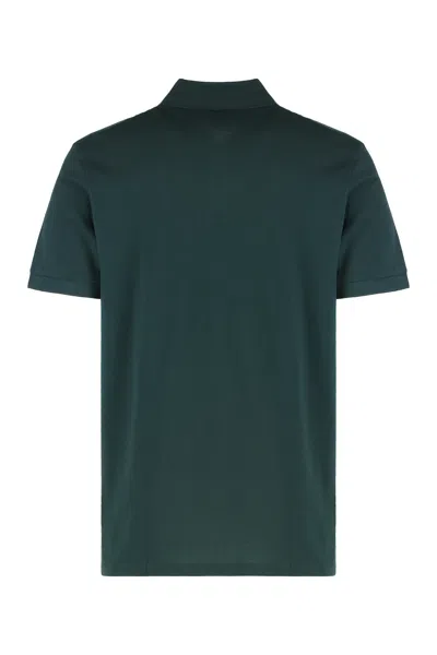 Hugo Boss Ribbed Collar Polo Shirt With Side Slits