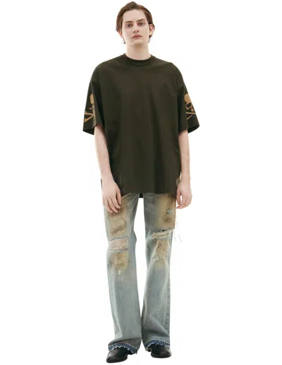 Mastermind Japan T-shirt With Logo On Sleeves In Green