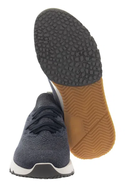 Brunello Cucinelli Low-top Knit Runner Sneakers