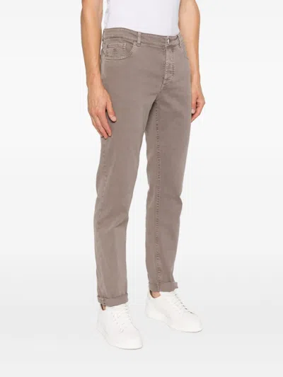 Brunello Cucinelli Straight-leg Jeans In Brown In Black