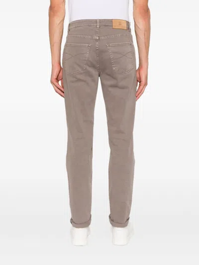 Brunello Cucinelli Straight-leg Jeans In Brown In Black