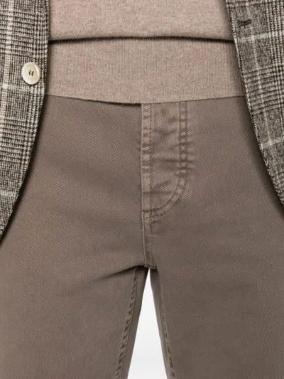 Brunello Cucinelli Straight-leg Jeans In Brown In Black
